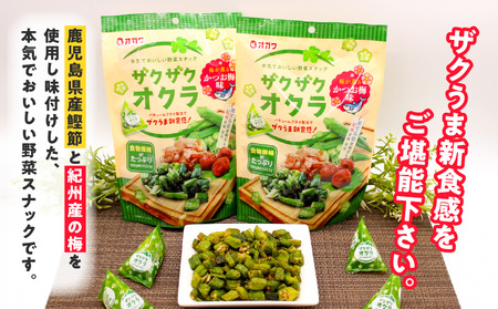 お野菜 ザクザク オクラ （かつお梅味）12袋 K347-006 お菓子 菓子