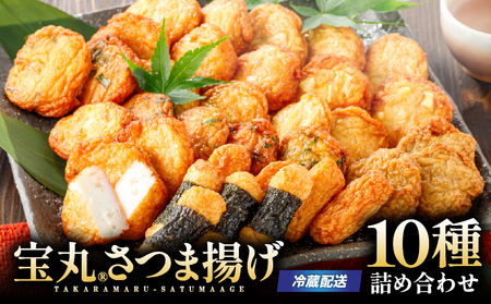 宝丸 さつま揚げ 10種 35個 K341-002_02 さつまあげ 詰合せ 本場 鹿児島 郷土料理 つけあげ 国産野菜 無リンすり身使用 練り物 温めるだけ おかず 惣菜 おつまみ 冷蔵 財宝 ふるさと納税 鹿児島市 おすすめ ランキング プレゼント ギフト