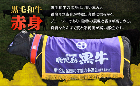鹿児島県産 黒毛和牛 赤身スライス 1.24kg（310g×4P） K086-052 牛 牛肉 肉 お肉