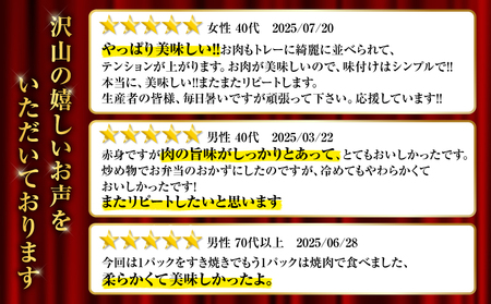 鹿児島県産 黒毛和牛 赤身スライス 1.86kg（310g×6P） K086-053 牛 牛肉 肉 お肉