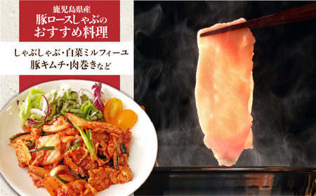 鹿児島県産ロースしゃぶ 6kg（250g×24P） K002-034_06 豚肉 ロース しゃぶしゃぶ