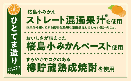 クラフトチューハイ 桜島小みかん 瓶 330ml×12本 K148-001 桜島小