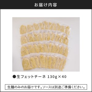 生フェットチーネ 130g×40個 K036-006 生パスタ パスタ スパゲティ 生スパゲティ 麺 生麺 もちもち 生食感 お店の味 鹿児島市