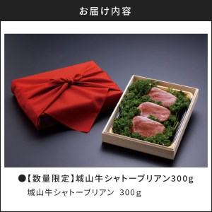 SHIROYAMA HOTEL kagoshima 【数量限定】城山牛シャトーブリアン300g K096-005 薩摩 さつま 大人気牛肉 人気牛肉 鹿児島産牛肉 鹿児島県産牛肉 大人気黒毛和牛 人気黒毛和牛 鹿児島産黒毛和牛 鹿児島県産黒毛和牛 大人気シャトーブリアン 人気シャトーブリアン 鹿児島産シャトーブリアン 鹿児島県産シャトーブリアン 城山牛 ブランド牛 フィレ 城山ホテル