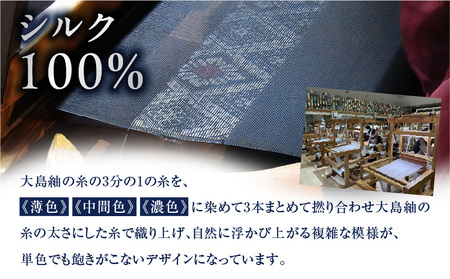 CHANCE( シャンス )大島紬ストール (4) ブラック K054-001_4