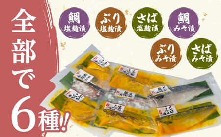 【海幸】 漬け魚 6種 詰め合わせ (FK-01) K065-003 魚 惣菜 総菜 冷凍