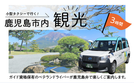 鹿児島市内めぐり3時間コース（小型タクシー）4名様まで　K192-FT001 薩摩 さつま 鹿児島観光 鹿児島市観光 タクシーチケット タクシー トラベル 旅 旅クーポン クーポン 観光タクシー 鹿児島市 鹿児島市内 市内観光 旅行 チケット 利用券 タクシー利用券 ドライバー ベテランドライバー 送迎 コース プライベート