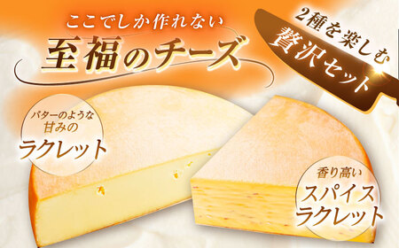＼TVで話題／北海道 しあわせラクレット1/4ホールとスパイスラクレット1/4ホール《足寄町》【しあわせチーズ工房】 [BEAK035]