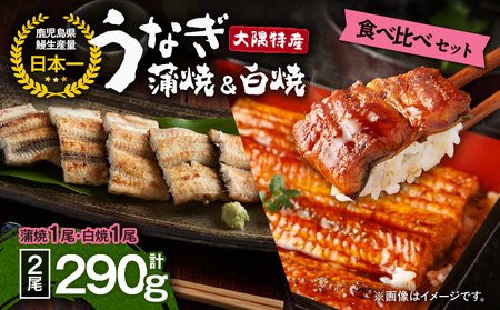 1876 大隅特産 うなぎ蒲焼 1尾（170g）・ 白焼 1尾（120g）食べ比べセット KN060-001-06 魚 冷凍 鰻