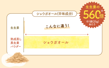 2594 鹿屋 満足 熟成 蒸し 黒 生姜 パウダー 25g×1袋 KN026-023-01 野菜 加工食品