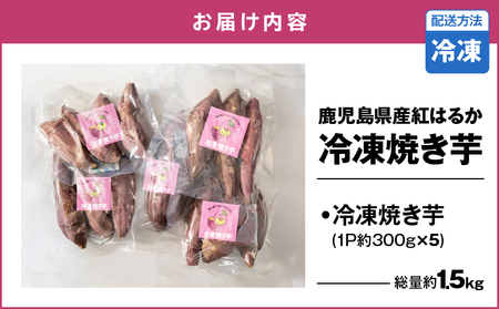 2830 鹿児島県産紅はるか冷凍焼き芋 KN113-003 鹿屋市県産 さつま芋 いも 芋 紅はるか 焼き芋 冷凍 HMS ふるさと納税 鹿児島 鹿屋市 おすすめ ランキング プレゼント ギフト