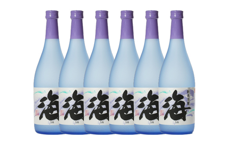 2857 【鹿児島・特約店限定販売】 本格芋焼酎 『海』 720ml 4合瓶×6本セット KN034-001-01 焼酎 久木田酒店 ふるさと納税 鹿児島 鹿屋市 おすすめ ランキング プレゼント ギフト
