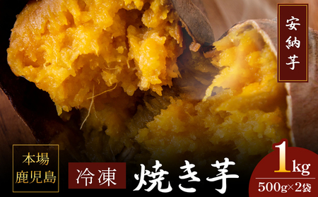 2669 濃密 鹿児島県産 熟成 紅はるか 冷凍 焼き芋 1kg（ 500g × 2袋 ）さつまいも KN097-001-01 やきいも ヤキイモ サツマイモ 薩摩芋 芋 イモ いも 芋類 いも類 イモ類 野菜 やさい おいも おやつ 甘い お子様 子供  あまい 人気 とろとろ トロトロ 朝ごはん お弁当 ダイエット 冷凍 美味しい おいしい 安心安全 栄養満点 簡単調理 便利 憲 ふるさと納税 鹿児島 鹿屋市 おすすめ ランキング プレゼント ギフト