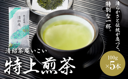 特上煎茶 清紹庵 500g（ 100g×5本 ） KN162-001-03 茶