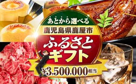 あとからセレクト【ふるさとギフト】350万円 KN000-AS0350 うなぎ 肉 牛 豚 魚 かんぱち 焼酎 カタログ 鹿児島 鹿屋市 おすすめ ランキング プレゼント ギフト ランキング