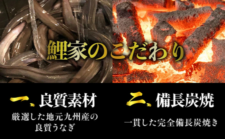 【訳あり】大人気！鯉家の極上蒲焼「大トロうなぎ蒲焼300g（3尾）」【国産・手焼き備長炭】 KN040-021 期間限定 限定