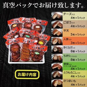 真空パック さつま揚げ(つけあげ)全9種詰合せ 化粧箱入り B0-22_魚介・海産物 かまぼこ・練り製品  カマボコ 練物 練り物 ねりもの_【配送不可地域：離島】【1487548】