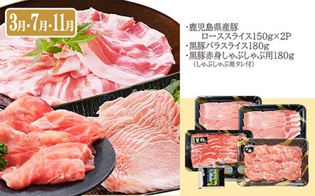 定期便4回配送　お肉とお魚のよくばり定期便　EE0-0001_肉 ステーキ 牛肉 ビーフステーキ  肉 黒毛和牛 牛肉   肉 しゃぶしゃぶ 豚肉 豚しゃぶ  魚介・海産物 カツオ 鮮魚 かつお 鰹  魚介・海産物 マグロ 鮮魚 まぐろ 鮪  定期便 定期便  _【配送不可地域：離島】【1538802】