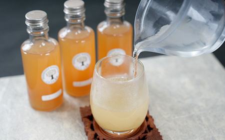 【手作り生姜シロップ(180ml×3瓶)無添加・栽培期間中 農薬不使用・新生姜 A3-34F【1166380】