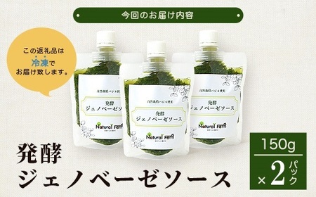 発酵ジェノベーゼソース(150g×2個)【鹿児島県枕崎産 バジル使用】A2-17_調味料 _【配送不可地域:離島】【1611632】