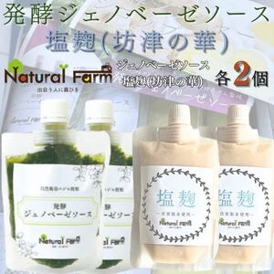 発酵ジェノベーゼソース＆塩麹　各2パックセット A8-114_調味料   _【配送不可地域：離島】【1619068】
