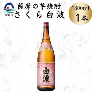 枕崎の定番焼酎【さくら白波】1800ml×1本セット　Z0-53【配送不可地域：離島】【1641393】