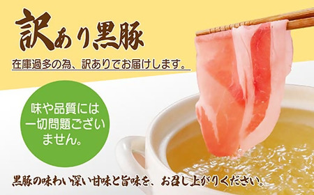 【訳あり】鹿児島県産黒豚しゃぶしゃぶセット A3-381【配送不可地域:離島】【1691697】