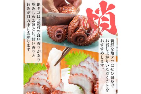鹿児島県産地たこのゆでたこ(計400g) 国産 九州産 新鮮 地ダコ 魚介 魚貝 海産物 海鮮 蛸 味付 刺身 磯辺焼き たこ焼き 唐揚げ 料理 おかず お弁当【さるがく水産】akn028-01