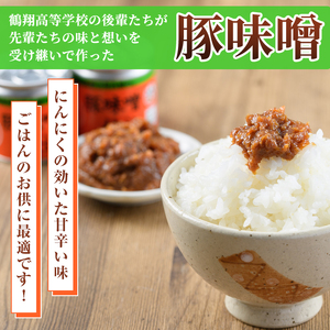 鶴翔高校「3年A組の」豚味噌仕込(100g×12缶) 豚みそ ぶたみそ 大容量 鹿児島県産 阿久根市 国産 九州産 特産品 みそ 調味料 調理 料理 ごはん おかず 常温保存【公益財団法人阿久根市美しい海のまちづくり公社】akn032-01