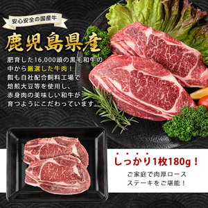 鹿児島県産 黒毛和牛ロースステーキ1080g 360g×3P 水迫畜産 039-1687 牛肉 牛肉