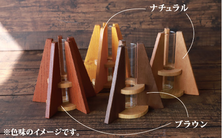 フラワーベース(一輪挿し) 大小セット さきやま木工 019-1682 花瓶 花瓶