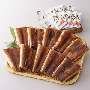 <高島屋選定品>鹿児島県産うなぎ蒲焼ハーフカット(70g×10枚) (TK040-1930)