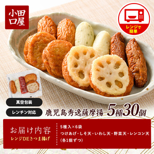 簡単 レンジDEさつま揚げ 小田口屋 全5種6袋入 シュウエイ 012-1981 さつま揚げ さつま揚げ