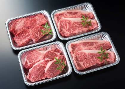 A4ランク未経産黒毛和牛 指宿育ち 黒毛和牛ステーキ三昧 フィレ・サーロイン・モモセット Meat you 110-1018 牛肉 牛肉 