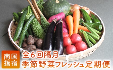 【定期便 全６回】季節野菜フレッシュ定期便/隔月(岡村商店/Z-019)