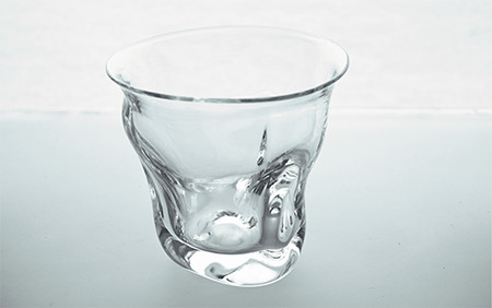 ロックグラス・つらら三角口グラス(ペアセット)(宮澤ガラス/055-1231)グラス コップ ぐい呑み ロック 氷 ウイスキー 水割り 工芸品 ガラス