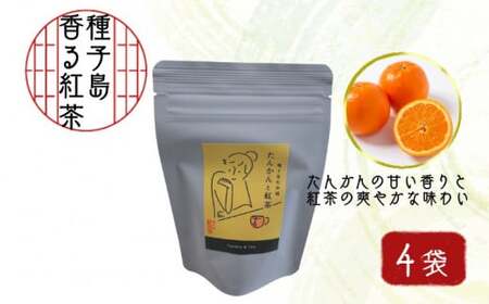 香る 紅茶 フレーバーティー 「 たんかん と 紅茶 」4袋　NFN526 【300pt】