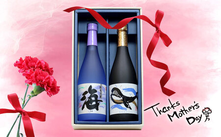 A1-25138-mo2026/<2026母の日ギフト>大海酒造 海・くじら 720ml 2本セット