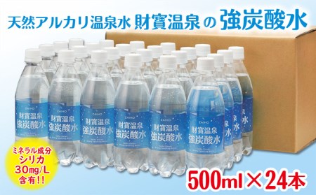 W-2236/【2週間発送!】強炭酸水 500ml×24本 財宝 炭酸水