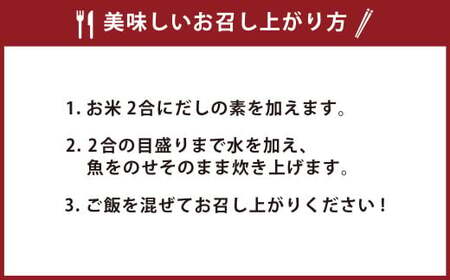 AS-751 こしきの海の宝もの 炊き込みご飯 きびなご 鯛めし メジナ 鯖 魚 セット