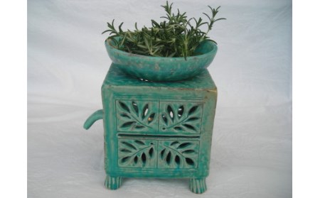 BS-909 トルコ釉 茶香炉