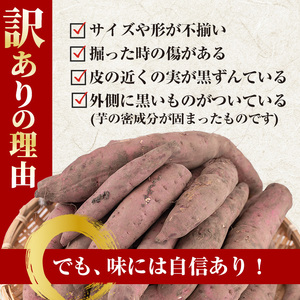 No.859 ＜訳あり・規格外＞紅はるかハーフカット冷凍焼きいも(計3.6kg以上・600g×6袋) 国産 九州産 サツマイモ さつま芋 訳アリ 規格外 紅春香 芋 焼き芋 やきいも 野菜 スイーツ 冷凍【末永商店】