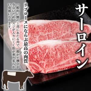 鹿児島和牛サーロインステーキ(計400g・2枚) 和牛 サーロイン 冷凍【居食肉】A448-v01