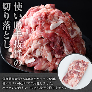 鹿児島県産豚肉 切り落とし(計3kg・500g×6パック) 豚肉 小分け 冷凍【おきどき】A456