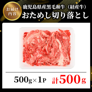 鹿児島県産 黒毛和牛 経産牛 おためし 切り落とし 計500g(500g×1パック)【ビーフ倉薗】A523