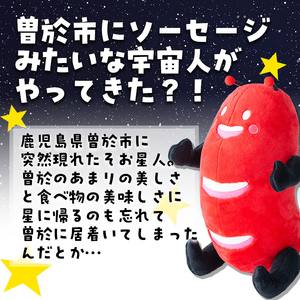 【数量限定】そお星人 ぬいぐるみ ゆるキャラ(1個・全長30cm / 約170g)【曽於市観光協会】 A604
