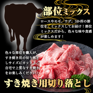 【訳あり】鹿児島県産 牛肉 A5等級 黒毛和牛 すき焼き用 切り落とし (計450g)【KNOT】 A707