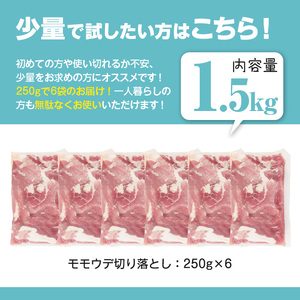 鹿児島県産 豚肉 切り落とし (計1.5kg)【Rana】A1015