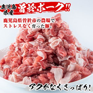 曽於 ポーク 切り落とし ・ 国産 豚 ミンチ セット (合計4kg)  国産 肉 鹿児島県産【Rana】A417-v02