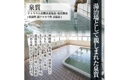 A-048 天然湧出温泉「西郷どん湯」温泉宿ペア宿泊券（素泊まり・要予約）【西郷どん湯温泉組合】